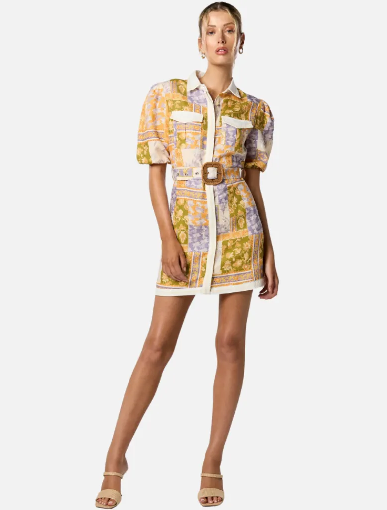 Billie Button Up Short Dress -*Winona New